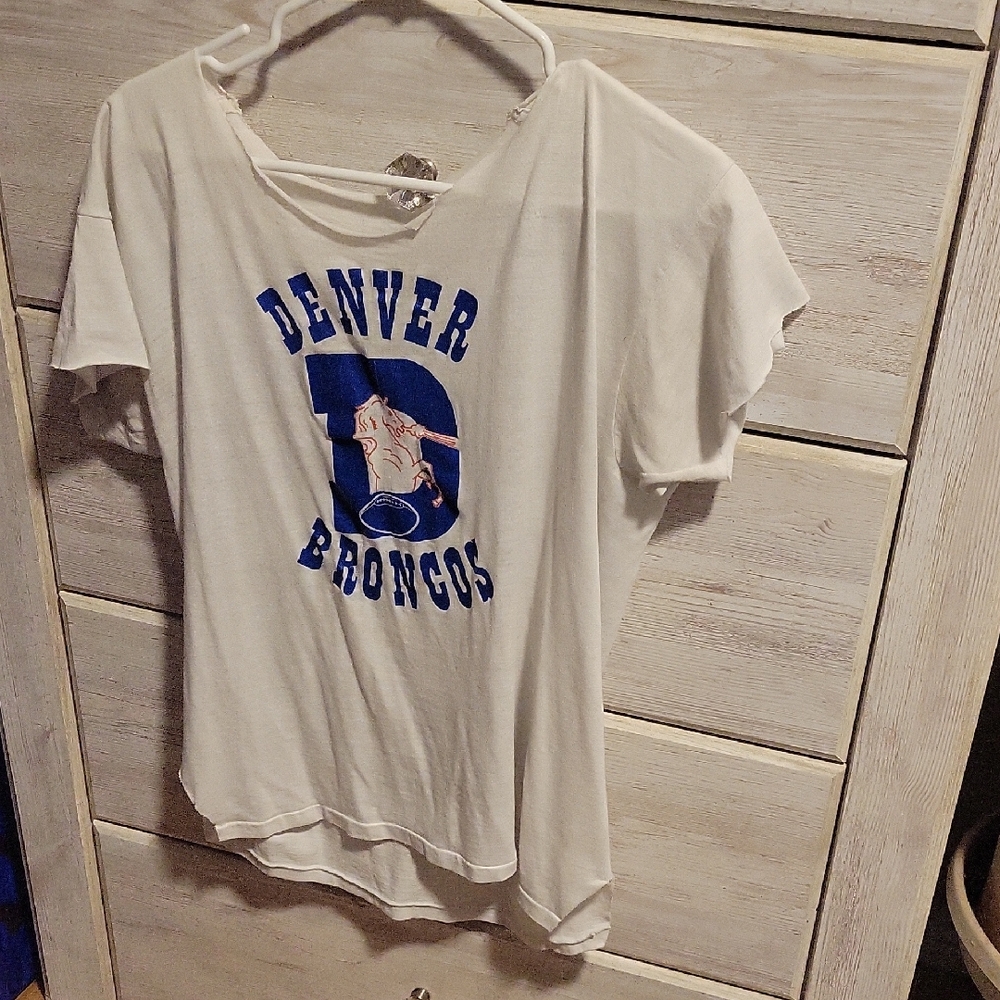 Denver Broncos White T-Shirt